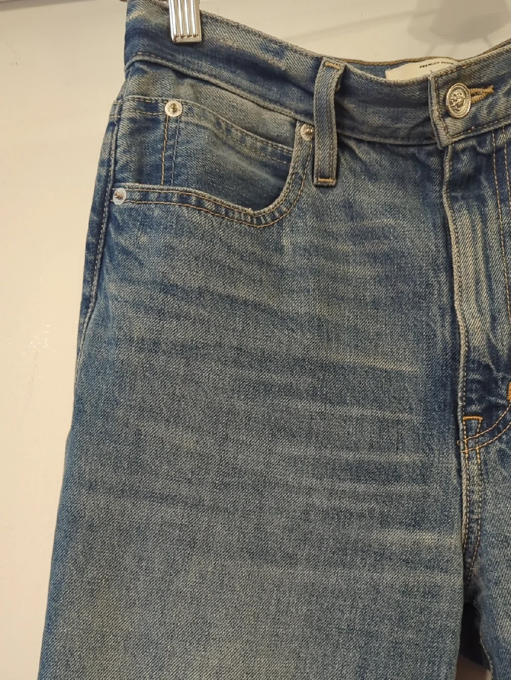 SLVRLAKE London High Waisted Straight Leg Denim Jeans 27 Tell Me Why